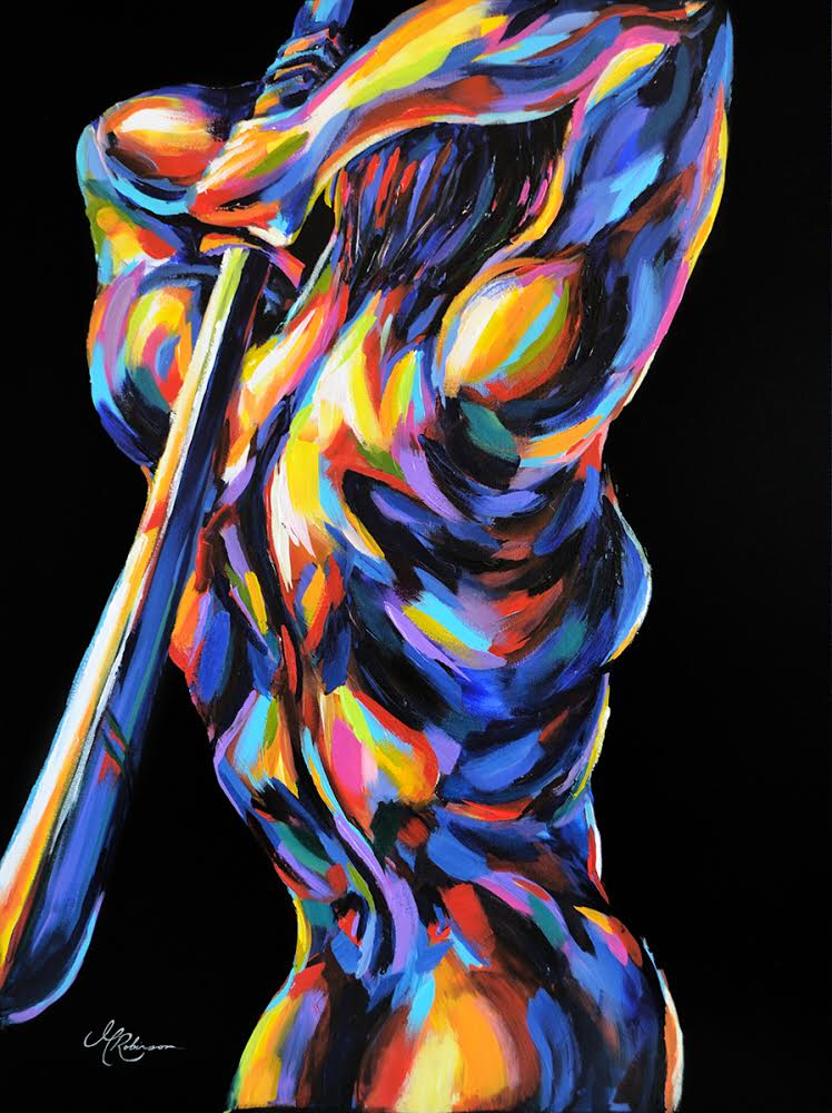 Warrior, acrylic on canvas - £195 unframed